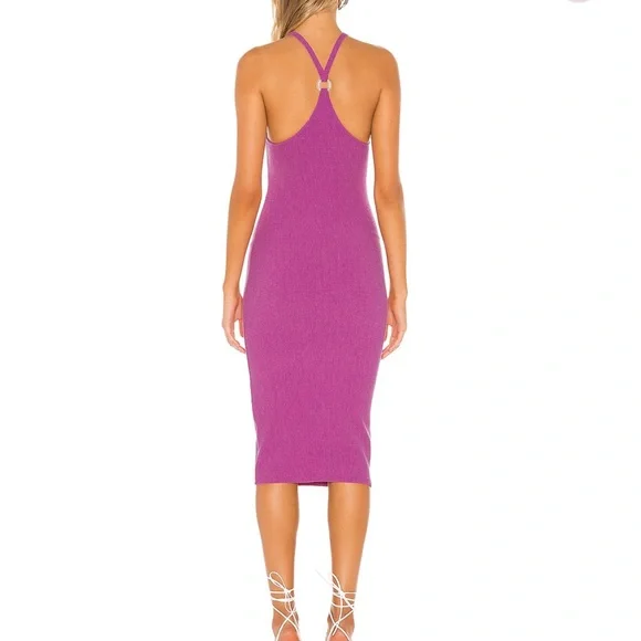 Lydia midi dress in punch purple - Picture 2 of 2